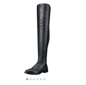 Vince Camuto Hailie Over The Knee Blk Leather Boot